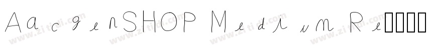 AachenSHOP Medium Re字体转换
